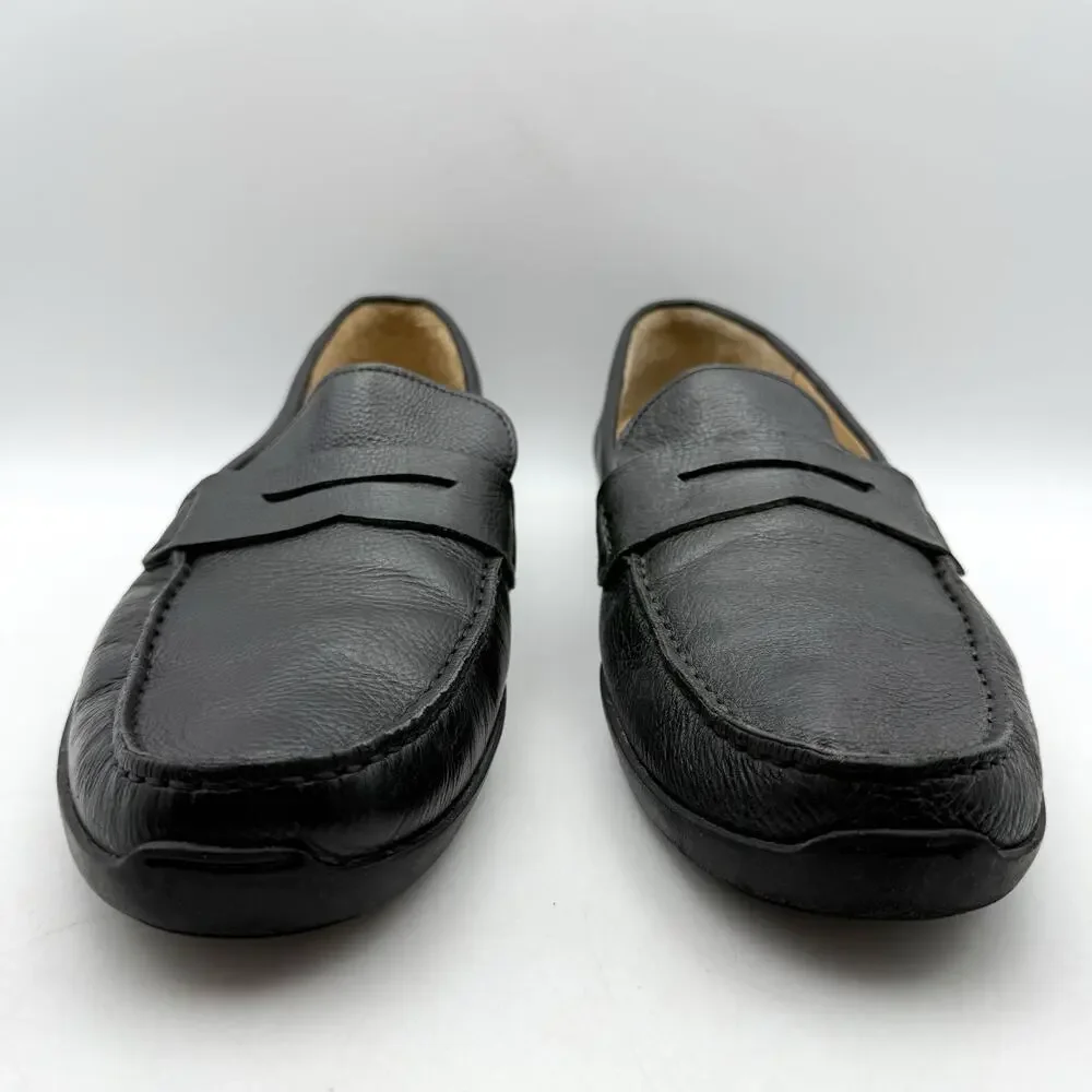 Samuel Hubbard Mens Free Spirit Loafers LEFT 12 Wide RIGHT 12 M Black Leather